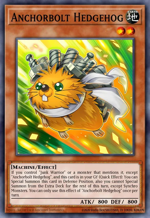 Anchorbolt Hedgehog trading card