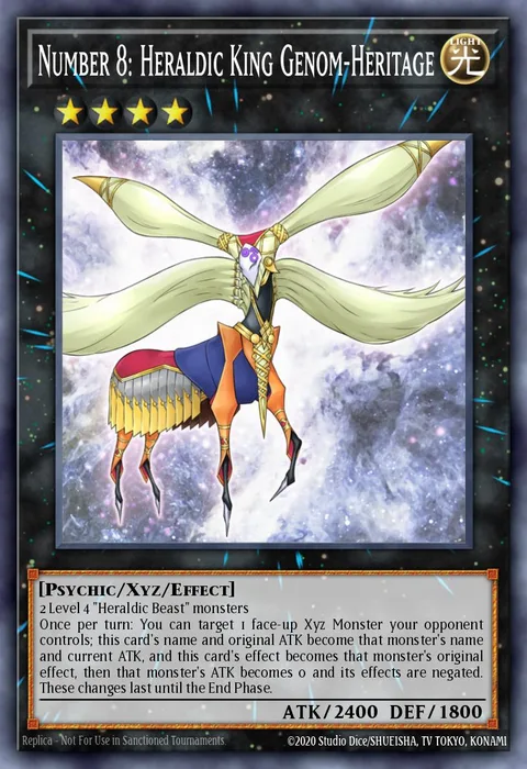 Number 8: Heraldic King Genom-Heritage trading card