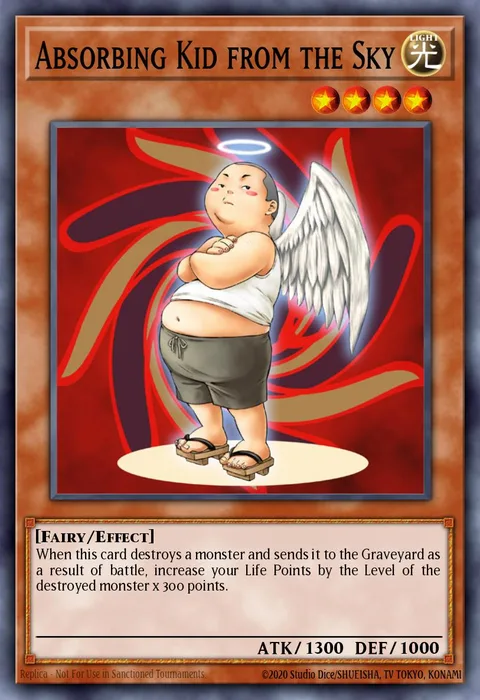 Absorbing Kid from the Sky trading card