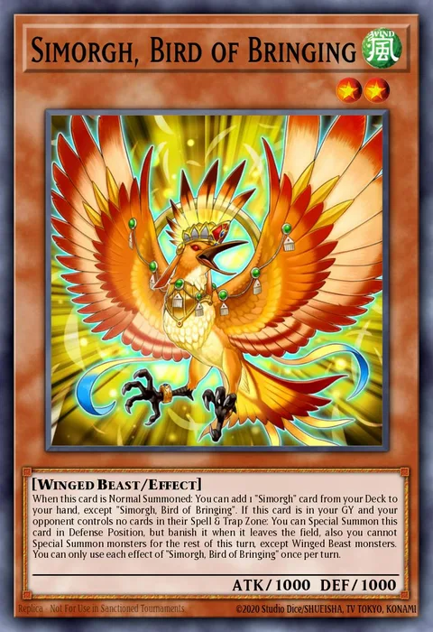Simorgh, Bird of Bringing trading card