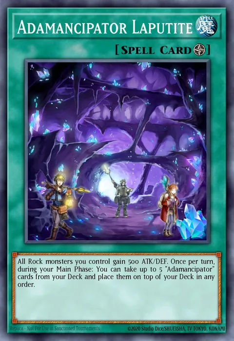 Adamancipator Laputite trading card