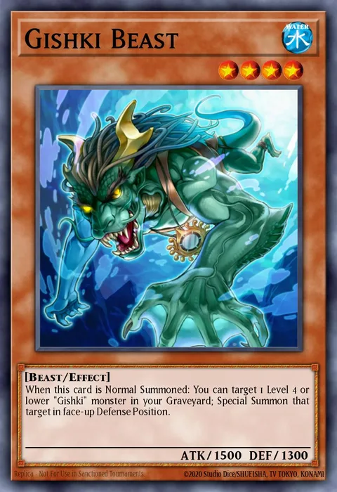 Gishki Beast trading card