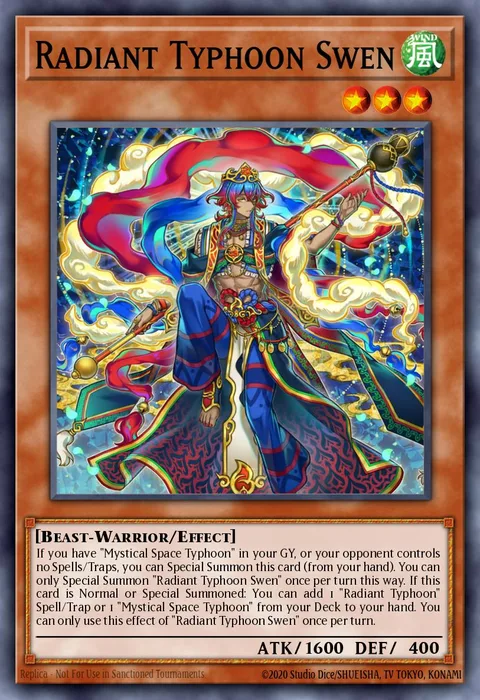Radiant Typhoon Swen trading card