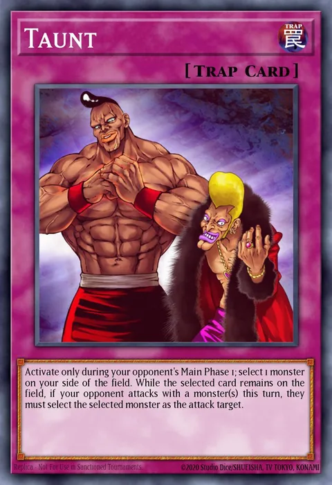 Taunt trading card