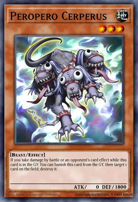 Peropero Cerperus trading card