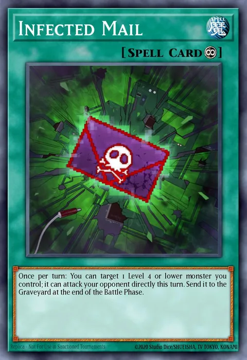 Infected Mail trading card