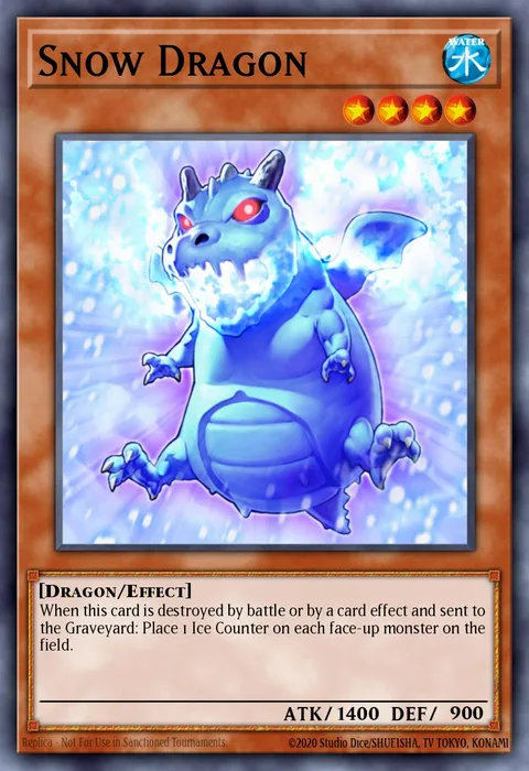 Snow Dragon trading card