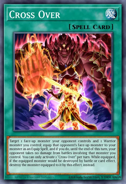 Cross Over trading card