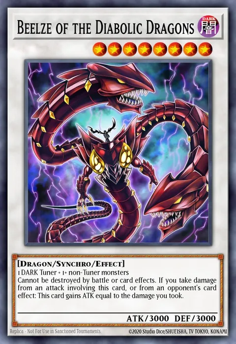 Beelze of the Diabolic Dragons trading card
