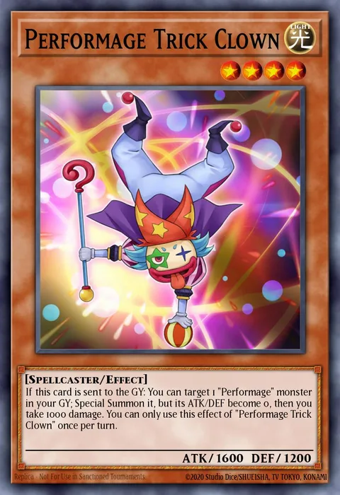 Performage Trick Clown trading card