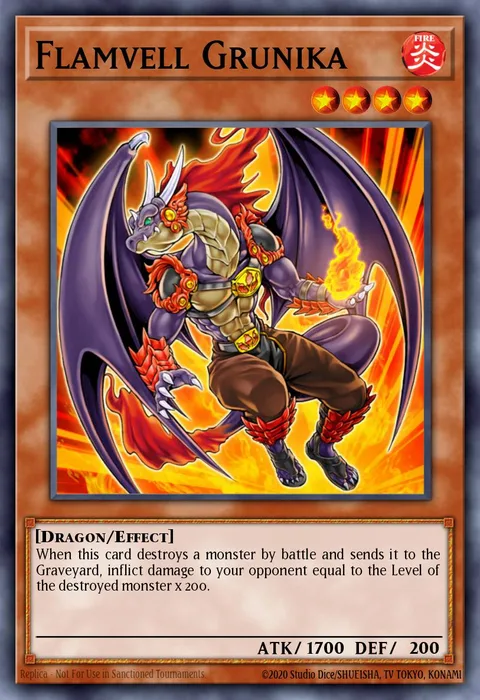 Flamvell Grunika trading card