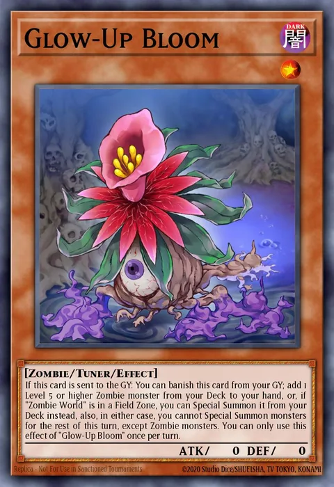 Glow-Up Bloom trading card