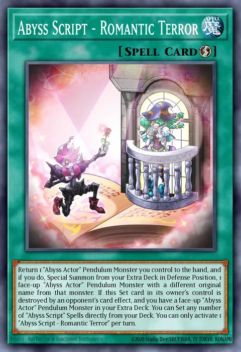 Abyss Script - Romantic Terror trading card