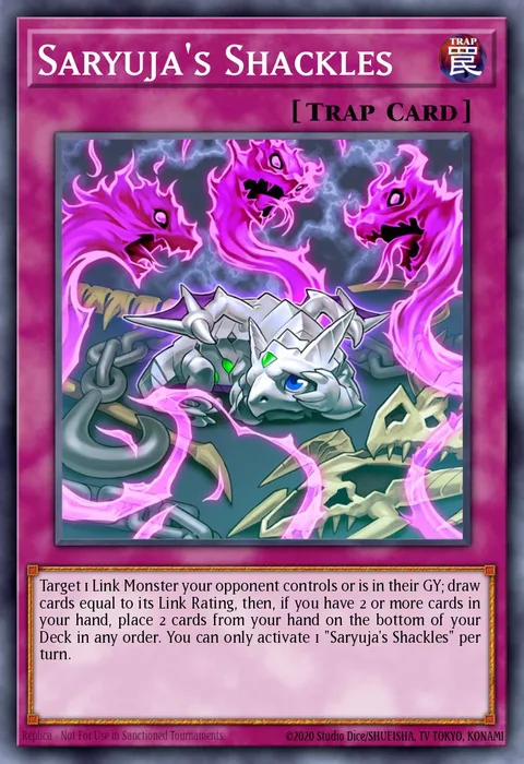 Saryuja's Shackles trading card