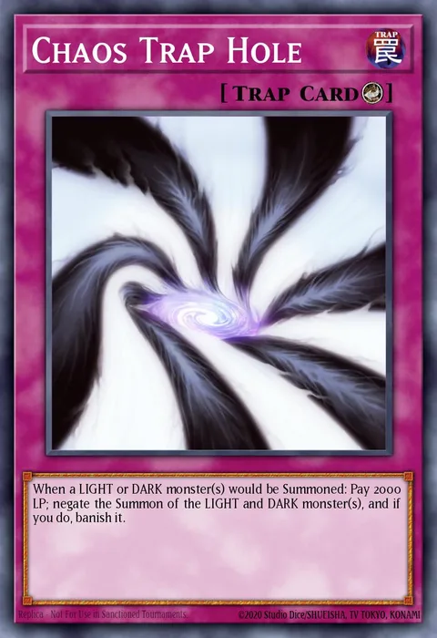Chaos Trap Hole trading card