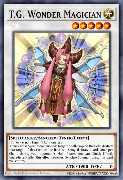 T.G. Wonder Magician trading card