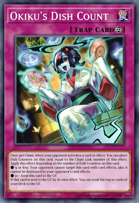 Okiku's Dish Count trading card
