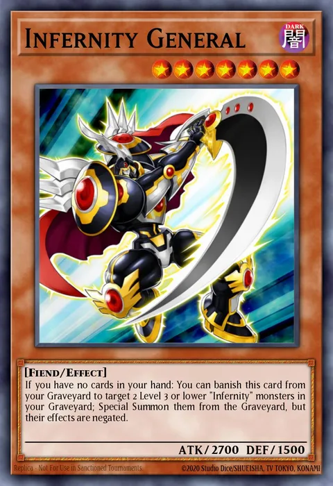 Infernity General trading card