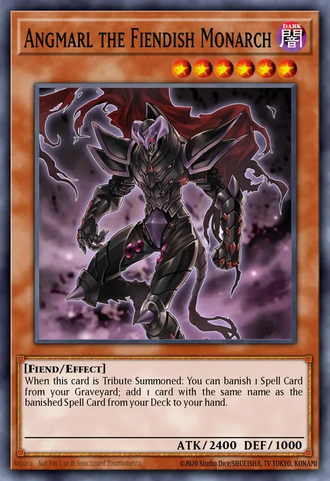 Angmarl the Fiendish Monarch trading card