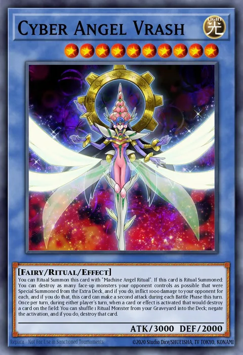 Cyber Angel Vrash trading card