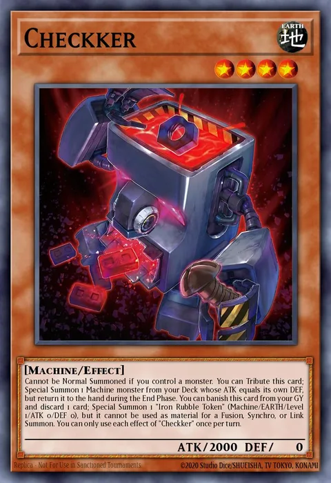 Checkker trading card