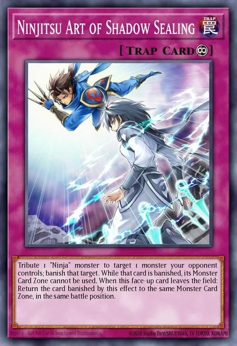 Ninjitsu Art of Shadow Sealing trading card