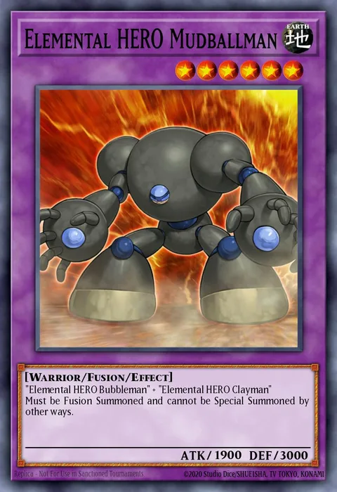 Elemental HERO Mudballman trading card