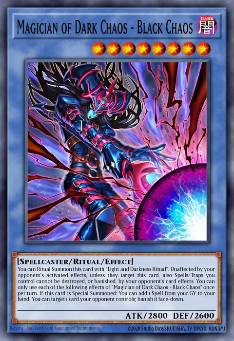 Magician of Dark Chaos - Black Chaos trading card