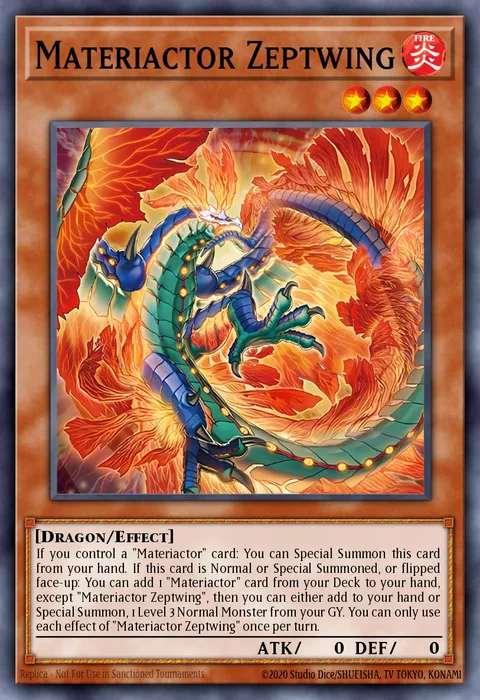 Materiactor Zeptwing trading card