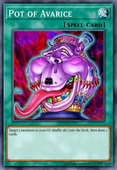 Pot of Avarice trading card