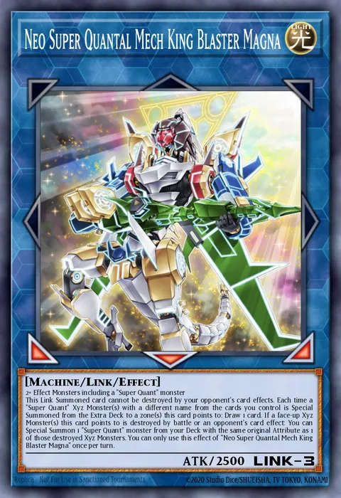 Neo Super Quantal Mech King Blaster Magna trading card