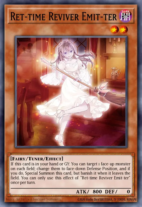 Ret-time Reviver Emit-ter trading card