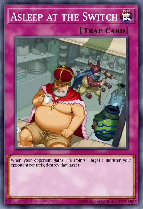 Asleep at the Switch trading card