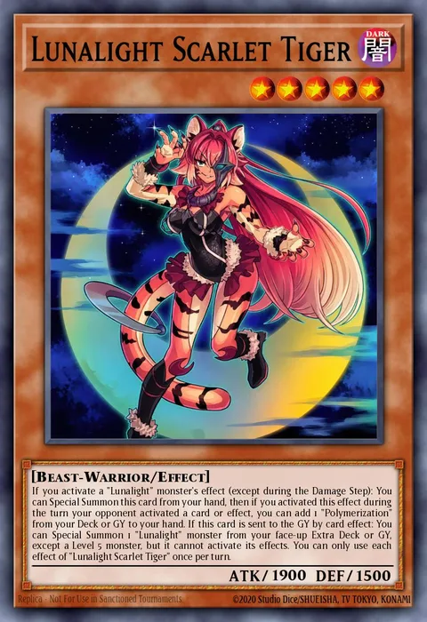 Lunalight Scarlet Tiger trading card