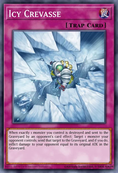 Icy Crevasse trading card