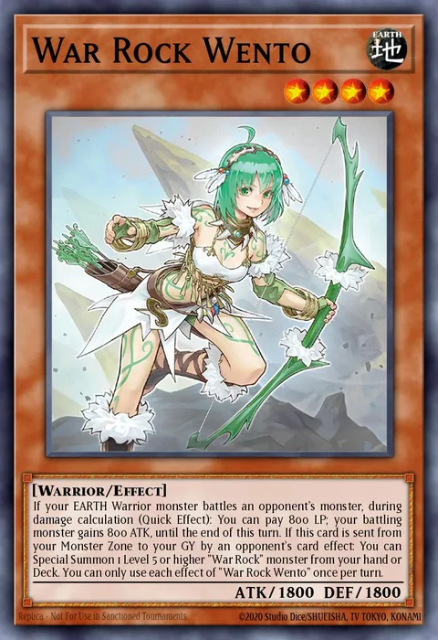 War Rock Wento trading card
