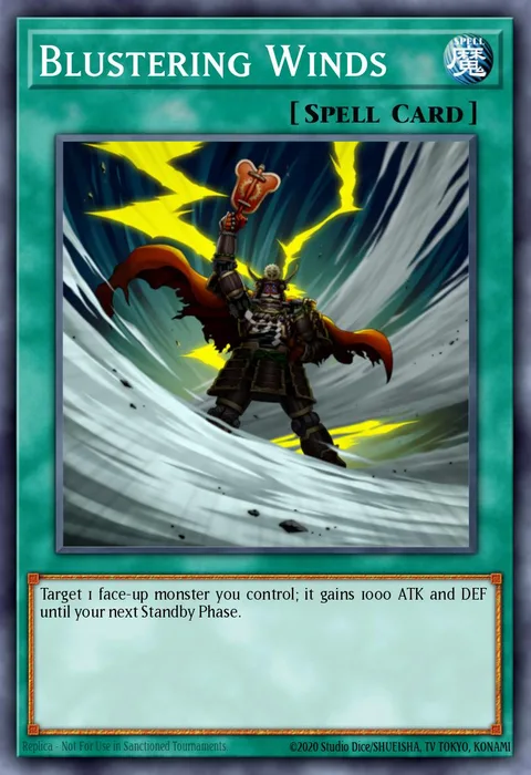 Blustering Winds trading card
