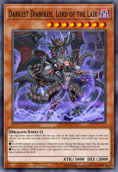 Darkest Diabolos, Lord of the Lair trading card