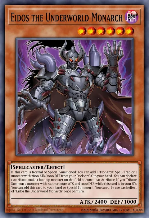 Eidos the Underworld Monarch trading card