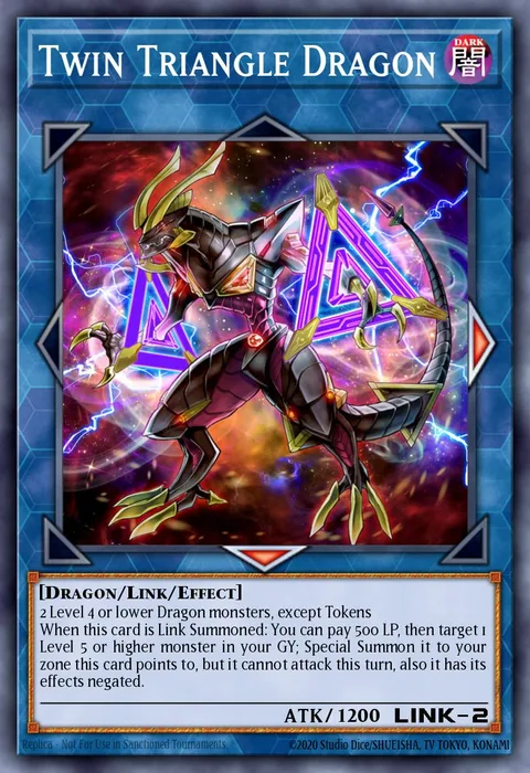 Twin Triangle Dragon trading card
