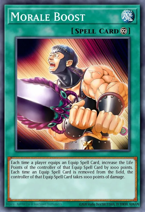 Morale Boost trading card