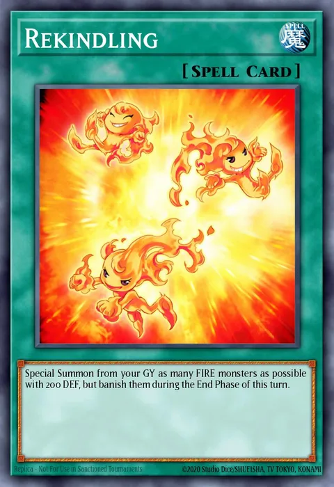 Rekindling trading card