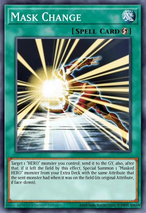 Mask Change trading card