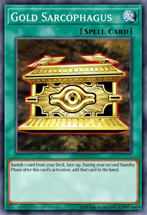 Gold Sarcophagus trading card