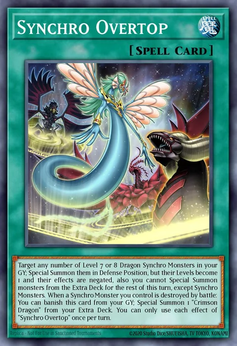 Synchro Overtop trading card