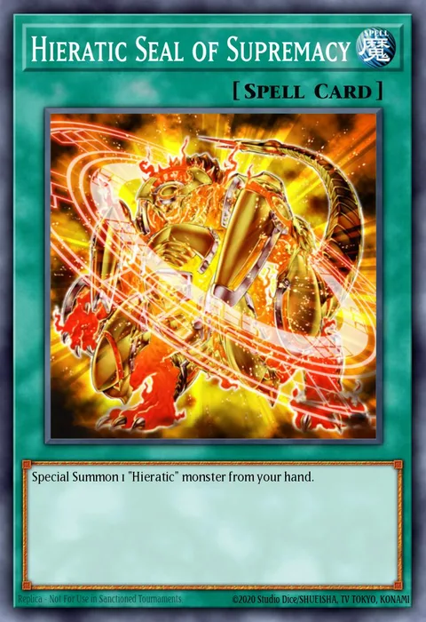 Hieratic Seal of Supremacy trading card