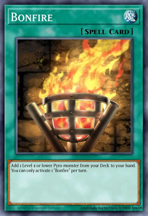Bonfire trading card