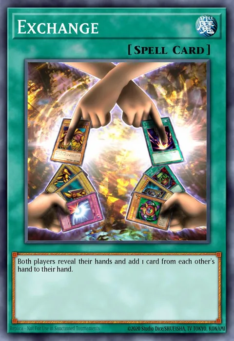 Exchange trading card