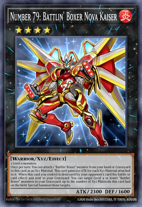 Number 79: Battlin' Boxer Nova Kaiser trading card
