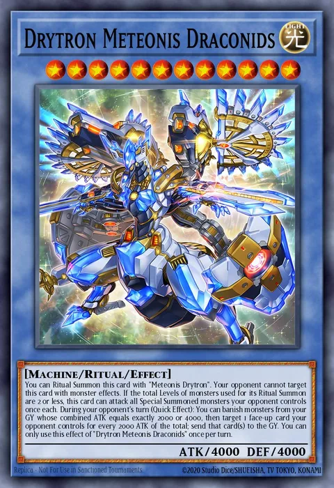 Drytron Meteonis Draconids trading card